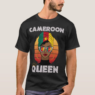 Kameroense koningin Afrikaanse koningin Kameroen v T-shirt