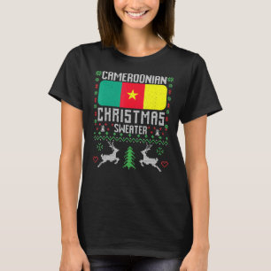 Kameroense vlag Kameroense kerstkeuter T-shirt