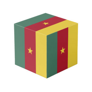 Kameroense vlag kubus
