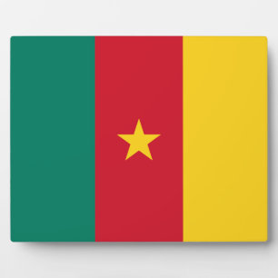 Kameroense vlag plaquette fotoplaat