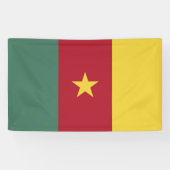 Kameroense vlag spandoek (Horizontaal)