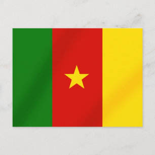 Kameroense vlag van de Kameroense giften Briefkaart