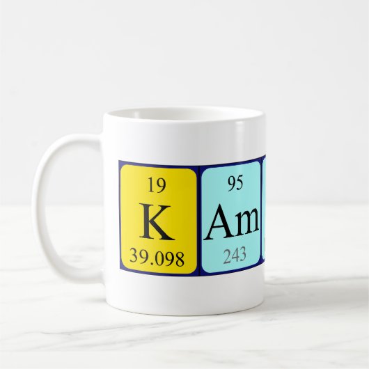 Kameron périodique nom de table mug (Gauche)
