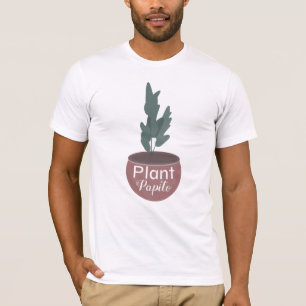 Kamerplant Mannelijke Mannen Botanische Kunst T-shirt