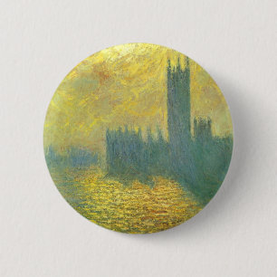 Kamers van het Parlement, Stormy Sky van Claude Mo Ronde Button 5,7 Cm