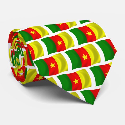 Kamerunese Vlag Das (Opgerold)