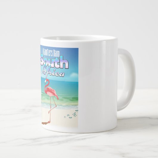 Kamfers Dam Zuid-Afrikaanse reisposter Jumbo Beker (Voorkant rechts)