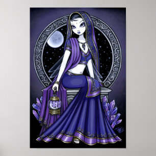 "Kami" Paarse Moon Sari Poster