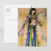 Kami Tribal Belly Dancer Briefkaart (Voorkant / Achterkant)