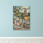 Kamiah, IdahoLarge Letter ScenesKamiah, ID Canvas Afdruk (Insitu (Houten vloer))