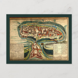 Kamianets Podilskyi Map 1691 Briefkaart