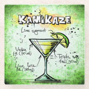 Kamikaze Drink Recipe Glazen Onderzetter
