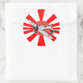 Kamikaze Large Ronde Sticker (Tas)