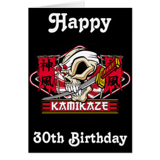 Kamikaze Skull met Japans zwaard