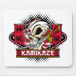 Kamikaze Skull met Japans zwaard Muismat