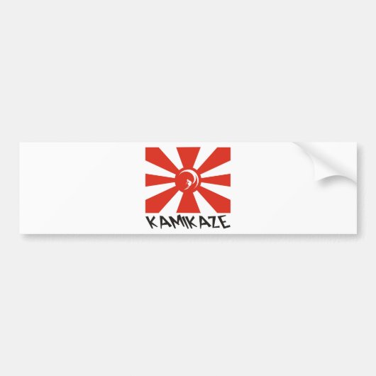 Kamikaze Surf Bumpersticker (Voorkant)