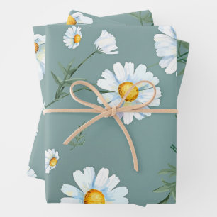 Kamille Bloem Patroon Inpakpapier Vel