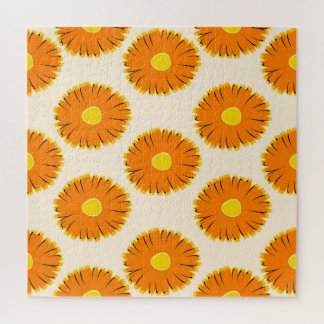 Kamille: bloemmotief. legpuzzel