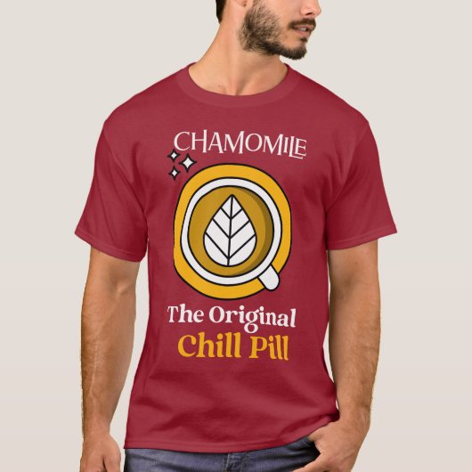 Kamille: de originele chill pil - kruidenrust, t-shirt (Voorkant)