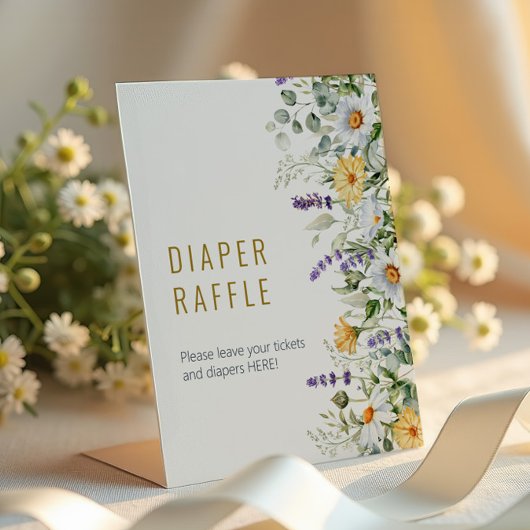 Kamille & Eucalyptus Borrel Luier Loterij Bord Reclamebord Met Voetstuk