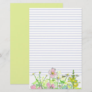 Kamille Leeuwenbekjes Wilde Bloemen Honingbij Geli Briefpapier