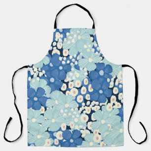kamille wilde bloemen: romantische print. schort