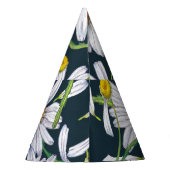 Kamillebloemen: donkerblauwe Waterverf. Feesthoedjes (Achterkant)