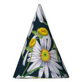 Kamillebloemen: donkerblauwe Waterverf. Feesthoedjes (Rechts)