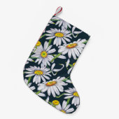 Kamillebloemen: donkerblauwe Waterverf. Kleine Kerstsok (Voorkant (Hangend))