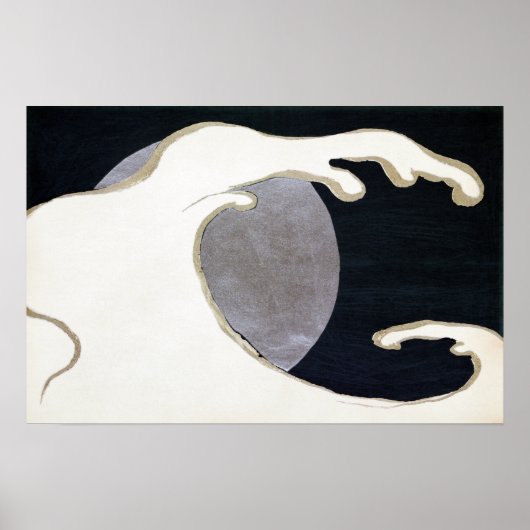 Kamisaka Sekka Tatsunami (A Cresting Wave) Poster (Voorkant)