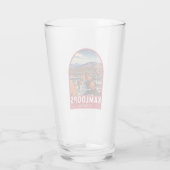Kamloops Canada Travel Art Vintage Glas (Achterkant)
