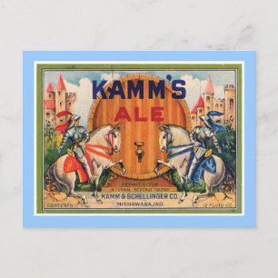 Kamm's label op de Ale Briefkaart