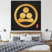 Kamon WATANABE-familiescrest-canvas Canvas Afdruk (Insitu (Slaapkamer))