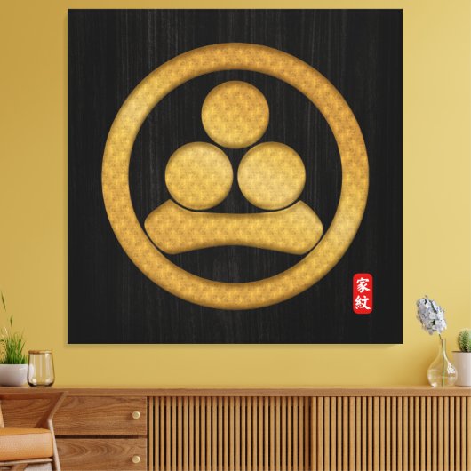 Kamon WATANABE-familiescrest-canvas Canvas Afdruk (Insitu (Woonkamer))