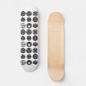 kamonpatroon skateboard (Voorkant)