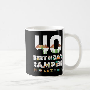 Kamp 40e verjaardag Kampeerfeest Tent Kampeerterre Koffiemok