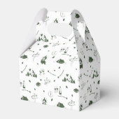 Kamp Bachelorette-feest Camping Bach-weekend Bedankdoosjes (Achterkant)