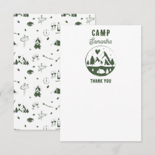 Kamp Bachelorette Feest Camping Bach Weekend Bedankkaart
