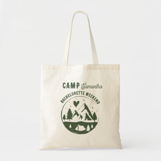Kamp Bachelorette-feest Camping Bach-weekend Tote Bag (Voorkant)