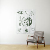 Kamp Bachelorette-feest Camping Bach-weekend Wandkleed (In situ)