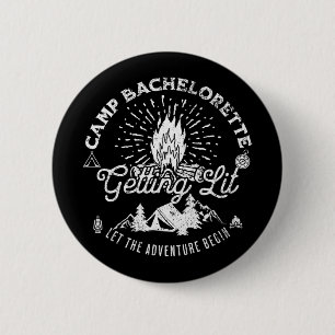 Kamp Bachelorette Feestende Bruid Partij Matching Ronde Button 5,7 Cm