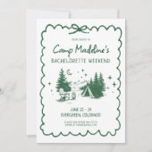 Kamp Bachelorette Green Bow Camping Route Kaart (Voorkant)