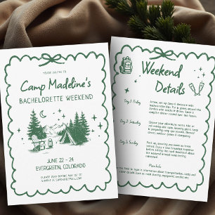 Kamp Bachelorette Green Bow Camping Route Kaart