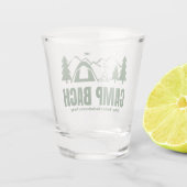 Kamp Bachelorette Groen Schot glas (Achterkant)