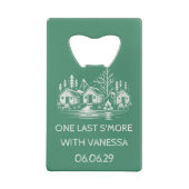 Kamp Bachelorette Kredietkaart Flessenopener (Achterkant)