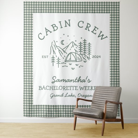Kamp Bachelorette weekend Bergen Wandkleed (In situ)