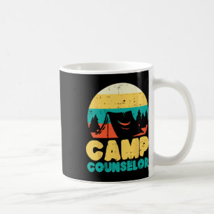 Kamp Counselor Kampeer Directeur Kamperende Mannen Koffiemok