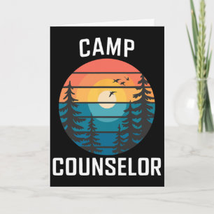 Kamp Counselor T-shirt Kampeerder Zomer Camping Pe Kaart