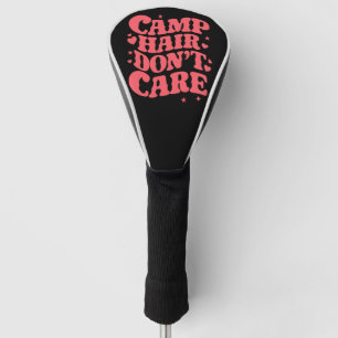 Kamp Haar Niet Geïnteresseerd Zomer Kamperen Meisj Golfheadcover