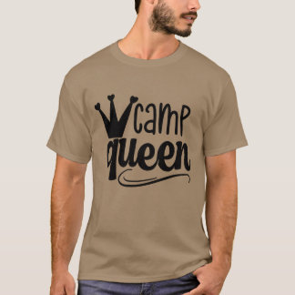 kamp koningin meisje t-shirt